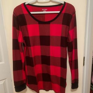 Old Navy, large, black and red shirt